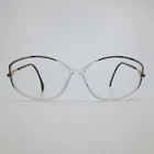 Silhouette Spx 1861 20 6050 Eyeglasses Clear Gold Black Butterfly Frames Austria Pre-owned. Price: $39.99.