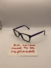 Nike 5538 403 Eyeglasses Frames Blue Black Rectangular 49-17-135 Optical Pre-owned. Price: $21.95.
