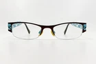 Kliik Denmark K-461 Black Teal Half Rim Eyeglasses Frame 49-18-135 19098 Pre-owned. Price: $34.99.