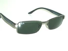 58 17 Ray Ban RB3272 004 G15 Crystal Sleek Gunmetal Rectangular Sunglasses New. Price: $314.99.
