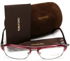 New Tom Ford Tf 5026 130 Red /clear /silver Eyeglasses 53-16-135MM Italy. Price: $120.00.