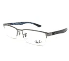Ray-ban Eyeglasses Frames RB8412 2502 Gunmetal Blue Carbon Fiber 52-17-145 New. Price: $159.99.