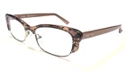 Valentino V2117 208 Eyeglasses Cat Brown Frames 52-17-135 Italy Pre-owned. Price: $33.00.