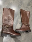 Women Designer Coach Ruby Horse & Carriage Tall Riding Boots 8 Brown New. Price: $230.00.