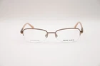 Anne Klein AK5040 Rectangular Half Rim Eyeglass Frames Mocha 50-17-130 New. Price: $44.75.
