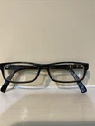 Prada 07E Eyeglasses 2AJ-1O1 Gloss Black Grey Stripe 54/14/140 W/persription Pre-owned. Price: $49.00.