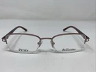 Bellissima 1033B 3113 49-17-135 Light Rose Half Rim Eyeglasses Frame AA68 New. Price: $40.00.