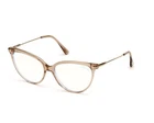 New Tom Ford Ft TF5688-B 045 Shiny Light Brown Crystal Blue Block Lens Authentic. Price: $178.00.