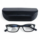 Nike 7237 011 Eyeglasses Frames Black Blue Rectangle 52-17 140 W/ Case Pre-owned. Price: $52.24.