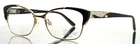 Diva 5550 C.97A Black Gold Womens Cat Full Rim Eyeglasses 53-16-142 B:36 New. Price: $84.99.