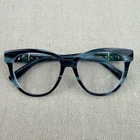 Longchamp Womens LO2698 426 Blue Marble Cat Eyeglasses Frames 53-16-140 Pre-owned. Price: $75.00.