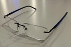 Morel France Eyeglasses 30314L Men Grey Rimless Metal Blue Frames 54 Mm Pre-owned. Price: $42.49.