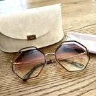 Chloe Women Sunglasses Gold Octagon Gradient Limited Edition Vhtf Pre-owned. Price: $405.44.
