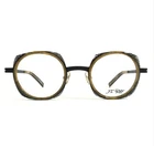 Rey Eyeglasses Frames JF2717 6005 Honey Gray Satin Black Striped 45-23-137 New. Price: $299.99.