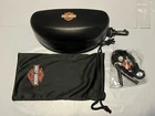 Harley Davidson Black Clamshell Leather Sunglasses/eyeglasses Case Strap Cord New. Price: $24.95.