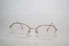 Safilo Elasta 4799 Eyeglasses Frames 54 17-135MM Gold/pink Italy Semi-rimless Pre-owned. Price: $44.99.