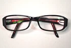 Guess Full Rim Eyeglasses GU1564 Frames Black Red Plastic Rectangular & Case Pre-owned. Price: $11.49.
