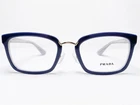 New Prada VPR09S UEE-1O1 Womens Eyeglasses Frames Grey/azure Rectangle 53/21 140. Price: $199.99.