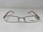Vogue Eyewear 3602 131 51-18-135 Silver/orange Half Rim Eyeglasses Frame QT69 New. Price: $44.00.