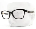 Coach Eyeglasses 6181 5002 Polished Black On Gold Logo Arms With Case New. Price: $108.50.