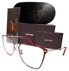 Tom Ford Tf 5839-B 075 Shiny Red Enamel/gold Temples Authentic Eyeglasses 56-18 New. Price: $219.00.