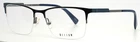 Helium 4369 Mdkblu Blue Mens Rectangle Half Rim Eyeglasses 55-18-150 B:39 New. Price: $64.99.