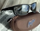 Maui Jim Kanaio Coast Mj 766 02MD Matte Black Frame + Grey Polarized Lenses Pre-owned. Price: $263.00.
