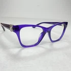 Versace Eyeglasses Frames 3341-U 5419 Purple Cat 52-18 145 Italy Pre-owned. Price: $99.00.