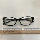 Elle EL13350 Black Plastic Cat Full Rim Eyeglasses 52.16.135 New. Price: $39.95.