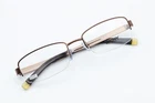 Dkny Dy 5631 1192 Satin Brown 52-18-135 Half Rim Rectangle Eyeglass Frames R535 New. Price: $39.99.