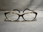 Chanel 3221-Q C714 Tortoise Gold Chain Link Cc Logo Eyeglass Frames Italy 53 15 Pre-owned. Price: $120.00.
