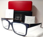 Alain Mikli 03033 M0JV Navy Blue On Crystal Brown Authentic Eyeglasses 53-17 New. Price: $142.50.