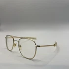 Capri DC158 Gold Navigator Eyeglasses Frames Only 55-20-140 Mens Double Bridge Pre-owned. Price: $29.98.