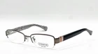 Coach Hc 5027B 9081 Dark Silver Black Rectangle Eyeglass Frames 50-17-135 New. Price: $87.70.