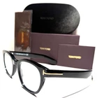Tom Ford TF5807-B 001 Oval Shiny Black W/gold Acents Authentic Eyeglasses 50-21 New. Price: $219.00.