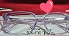 Alexander Mcqueen AM0464O Violet Acetate Rectangle Full Rim Eyeglasses Women Pre-owned. Price: $150.00.