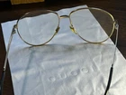 Gucci Aviator Sunglasses- Unisex GG0138S With Case Pre-owned. Price: $250.00.