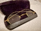 Antique Gold-filled Wire Rim Spectacles W/ Original Case Paul Weiss Denver Pre-owned. Price: $164.12.