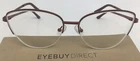 Eyebuydirect Star 55-16-140 C1 Burgundy Metal Eyeglasses Frames Only C5 Pre-owned. Price: $34.99.