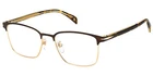 David Beckham Matte Brown Gold-tone Square Eyeglass Frame DB1059F-0UFM-19 New. Price: $44.99.