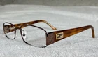 Fendi F878 705 Bronze Full Rim Metal Rectangular Eyeglasses Frames 52-17-135 Pre-owned. Price: $100.00.