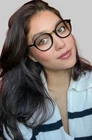 New Cinzia 5082 Black 49MM Round Women's Eyeglasses Frame 49-21-140. Price: $69.99.
