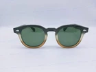 Moscot Lemtosh Grey Brown Fade Green Lenses Sun Glasses 46-24-145 New. Price: $108.99.