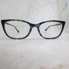 Aura Eyewear Avalon Park Eyeglasses Frame Women Blue Tortoise Full Rim 53-17-140 Pre-owned. Price: $37.79.