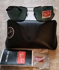 Genuine Ray Ban Aviator RB3492 002 Non-polar Black/crystal Green Sunglasses New. Price: $119.95.