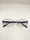 New Nicole Miller Kid's Eyeglasses Frame Fleur C03 Navy Blue (49-15-123). Price: $26.99.