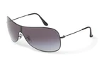 New $156 Ray Ban Sunglasses RB3211 002/8G Black Grey Gradient Dark Blue Lenses. Price: $74.95.