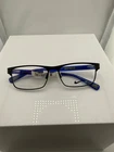 Nike 5574 002 Eyeglass Frames Black Blue Full Rim 50-14-130 Nwt New. Price: $24.00.