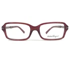 Salvatore Ferragamo Eyeglasses Frames 2665-B 645 Wine Red Crystals 51-16-130 New. Price: $71.33.