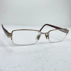 Prada Vpr 60H Eyeglasses Frames 7BP-1O1 Brown Copper Half Rim 51-18 135 Italy Pre-owned. Price: $49.00.